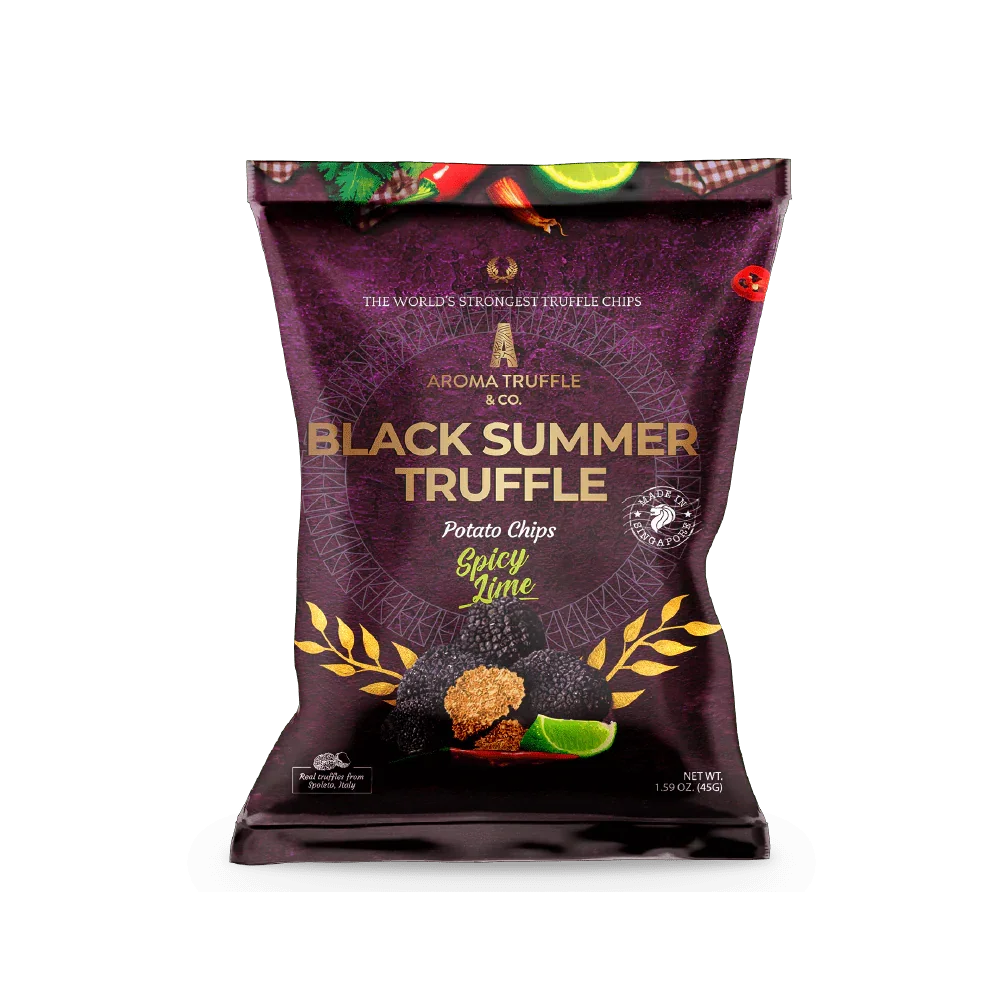 Black Summer Truffle Chips - Spicy Lime (45g) - Aroma Truffle