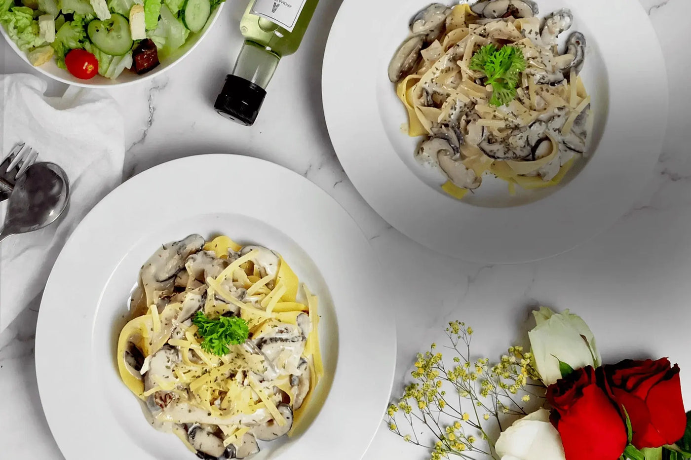 Creamy Truffle Mushroom Pasta - Aroma Truffle