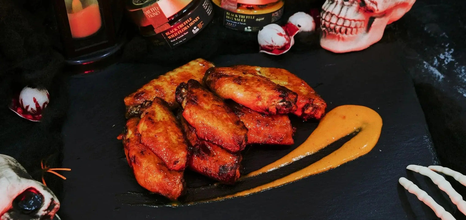 Devil's Wings with Truffle Hot Sauce and Truffle Honey - Aroma Truffle