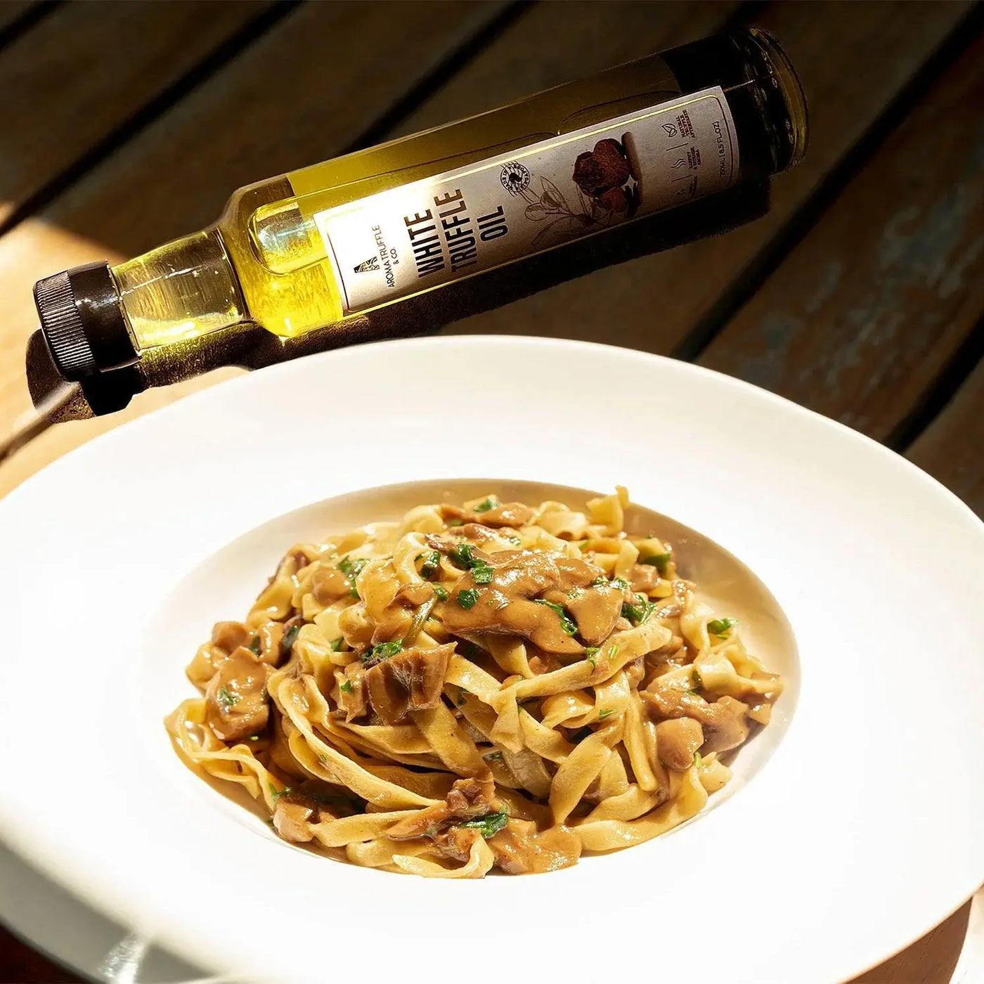 Truffle Tagliatelle and Porcini Mushrooms - Aroma Truffle