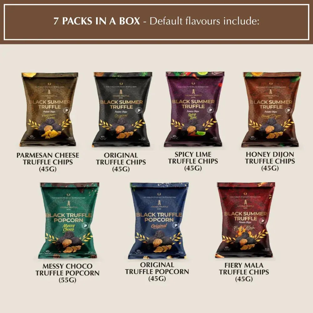 The Truffle Discovery Gift Box | 6 or 7-Flavor Luxury Tasting Flight Aroma Truffle & Co.