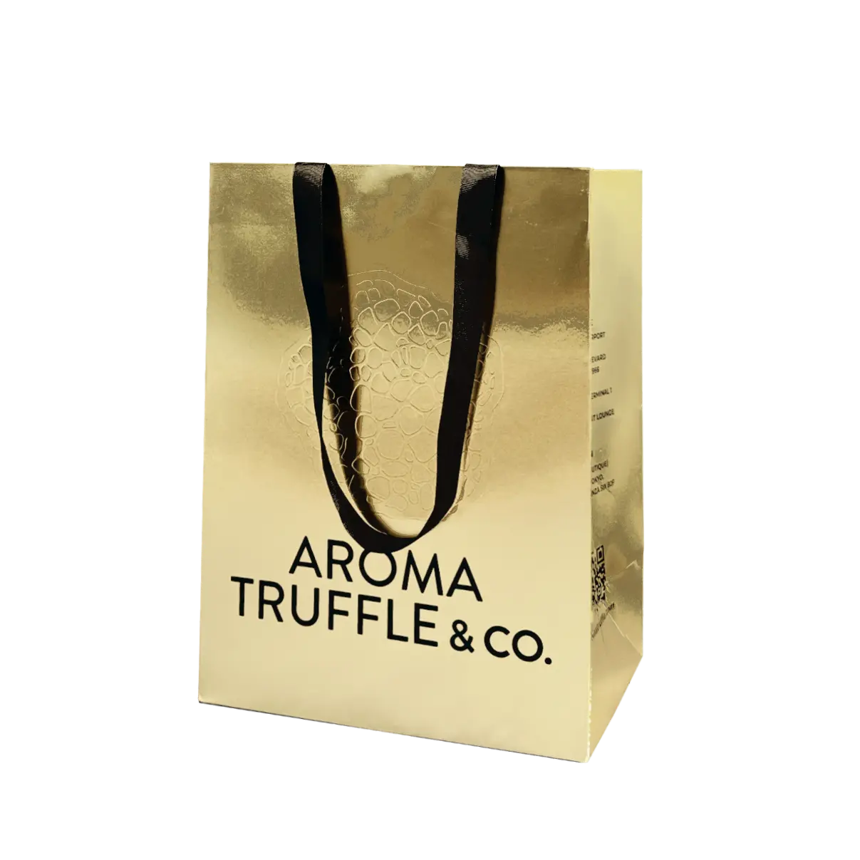 small paper bag gold